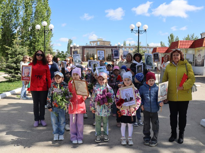 Акция &quot;Бессмертный полк&quot; прошла в детском саду.