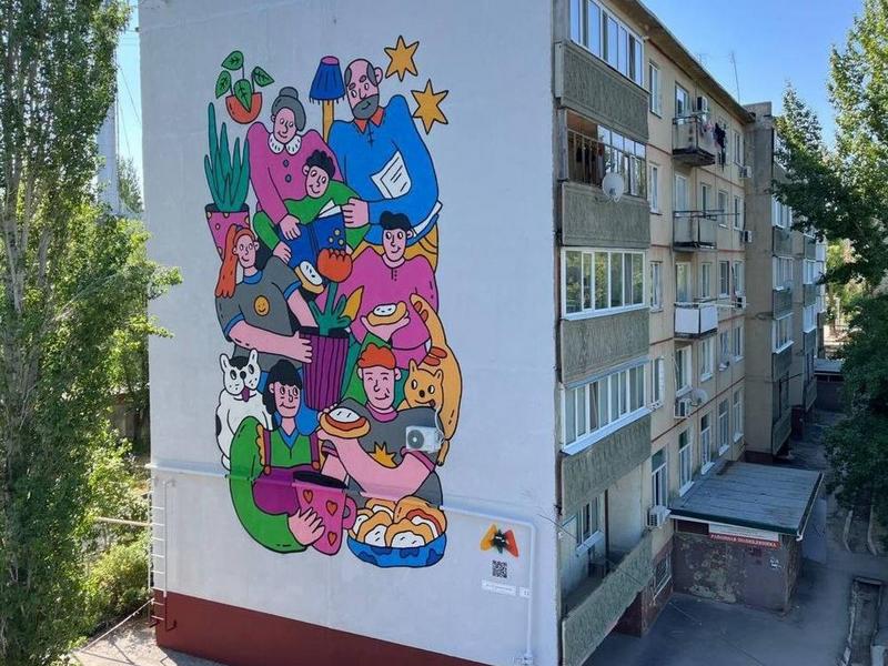Саратовские &quot;Ватрушки&quot; участвуют в голосовании за лучшее граффити ПФО.